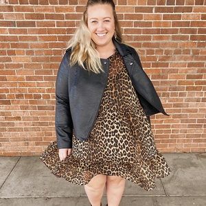H&M Plus Leopard Print Dress